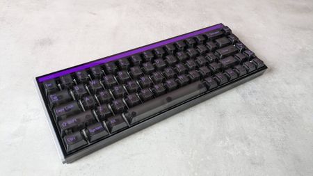 Three-quarter view of MelGeek Made68 Ultra V2 on a desk