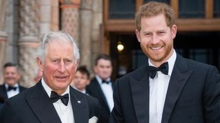 King Charles and Prince Harry attend the "Our Planet" global premiere
