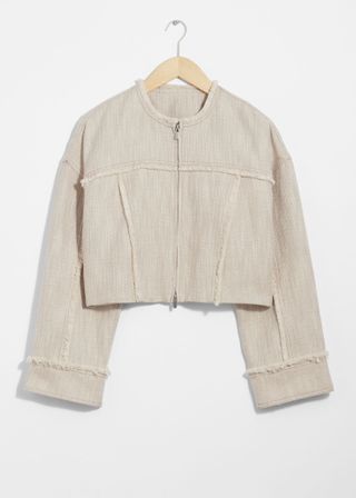 & Other Stories, Frayed Linen-Blend Jacket