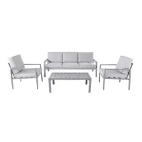 GoodHome Moorea Aluminium 5-Seater Coffee Set, £545 at B&amp;Q
