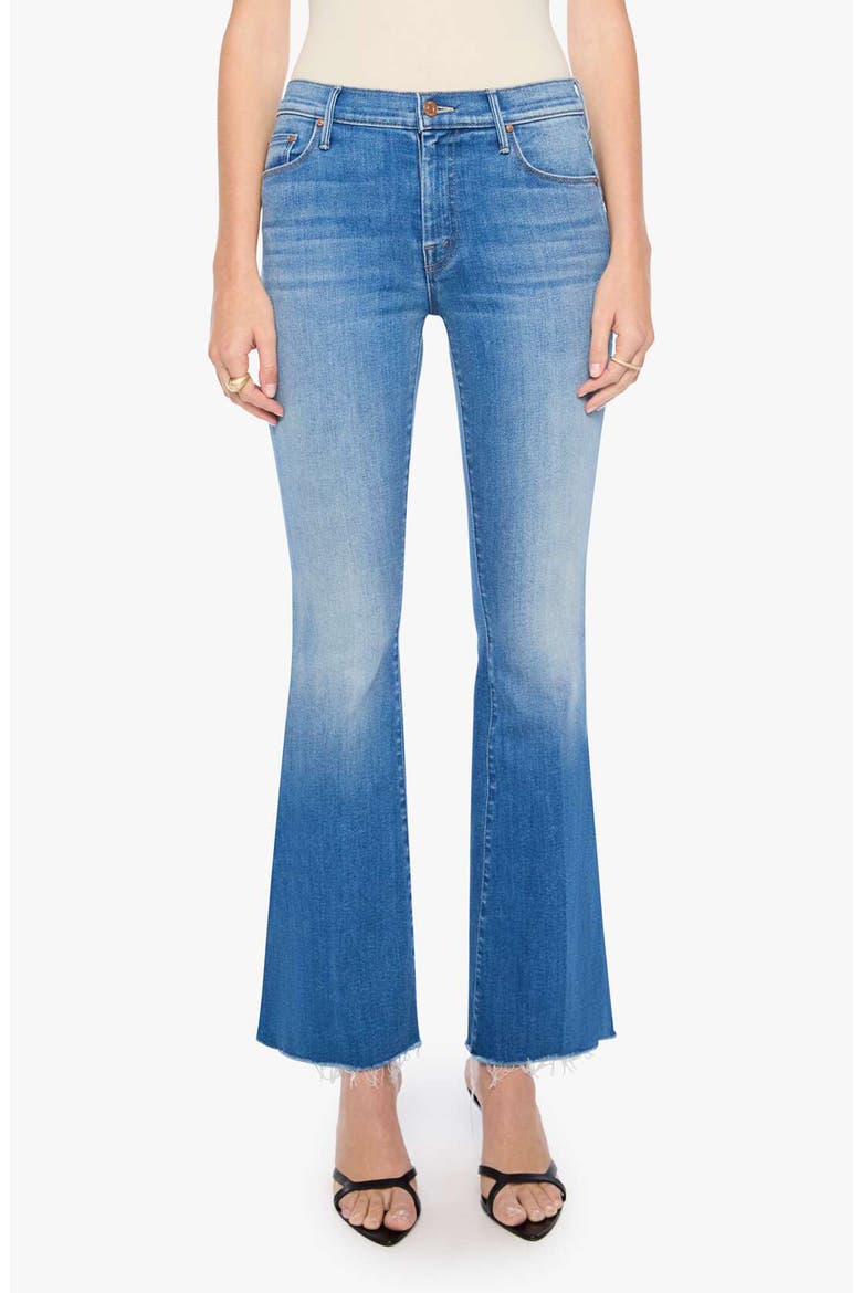 The Lil' Weekend Fray Hem Flare Leg Jeans