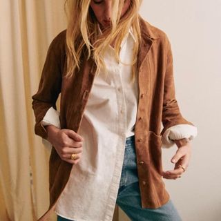 Sezane Will Jacket in suede 