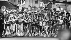 Runners starting the 10k race at Asics' Festival of Running on 5 April 2024 in Paris
