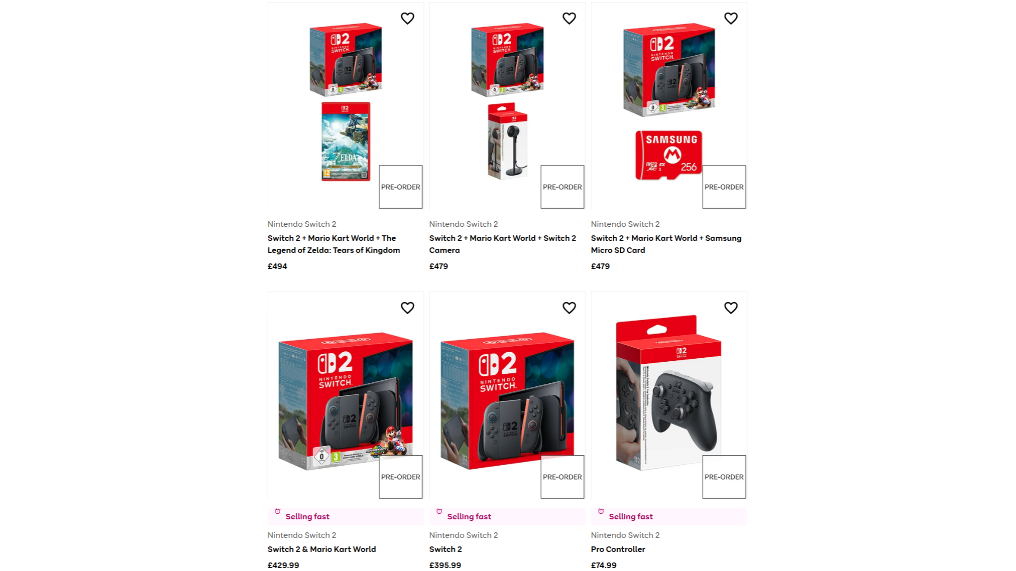 Very Switch 2 pre-orders