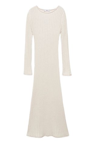 Long Sleeve Rib Knit Dress