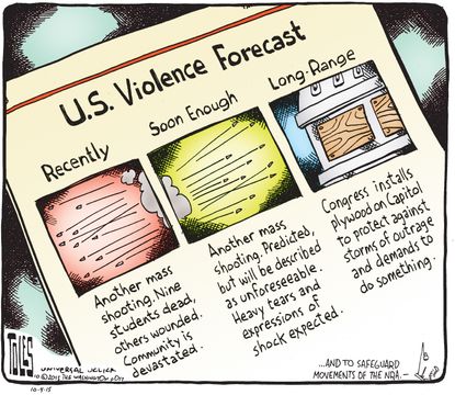 Editorial cartoon U.S. Gun Violence