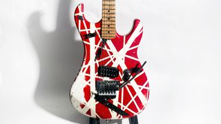 A hand-built 1984 Kramer used onstage by Eddie Van Halen