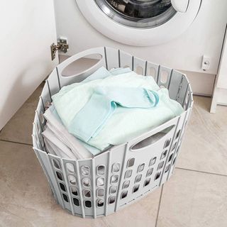 laundry room with laundry basket