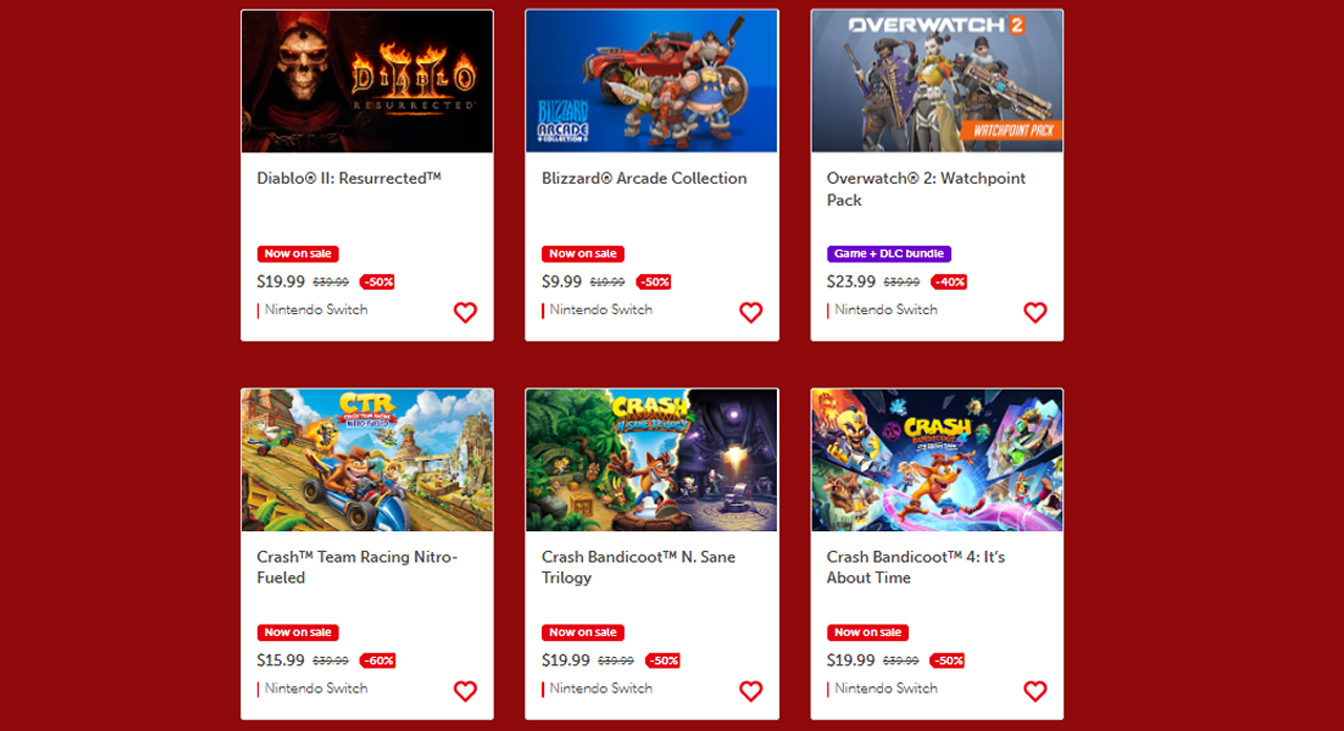 Switch Black Friday sale games
