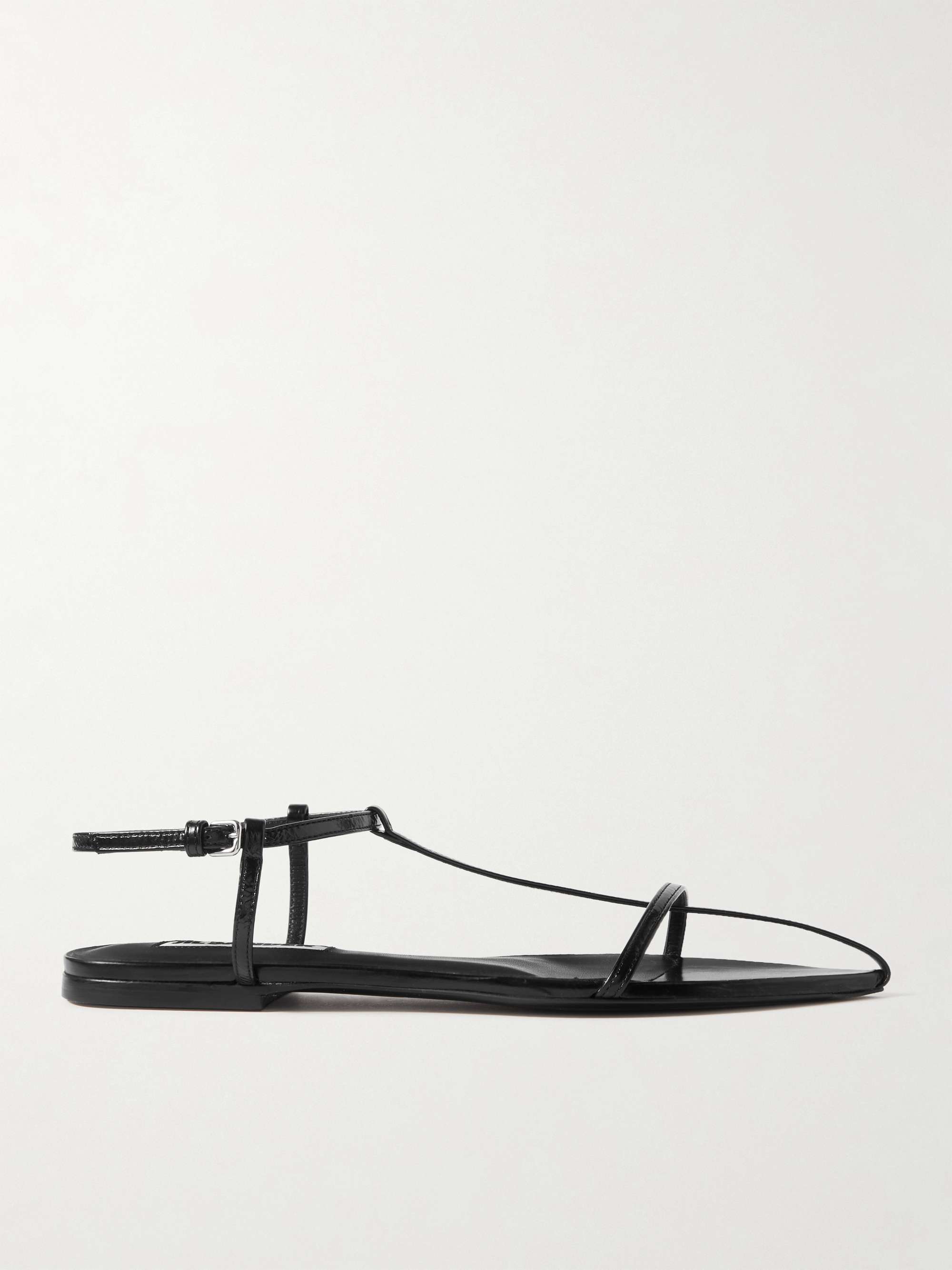Leather Point-Toe Sandals