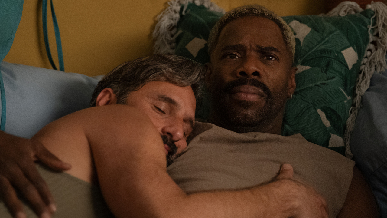Danny (Colman Domingo) lies awake in bed alongside Claude (Marco Calvani) on The Four Seasons