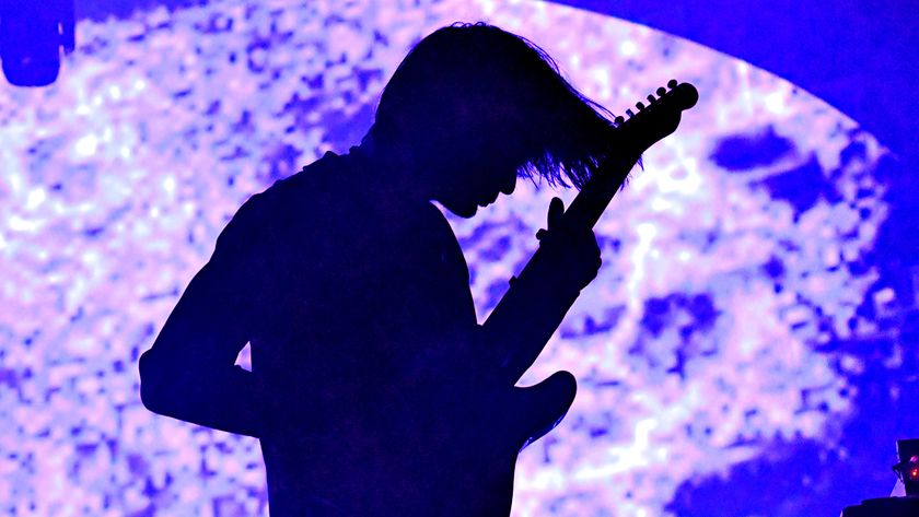 Jonny Greenwood of Radiohead performs at Madison Square Garden on July 11, 2018 in New York City, NY.
