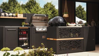 Outdoor grill station outlet plans