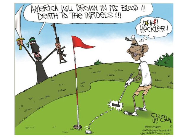 Obama cartoon world ISIS