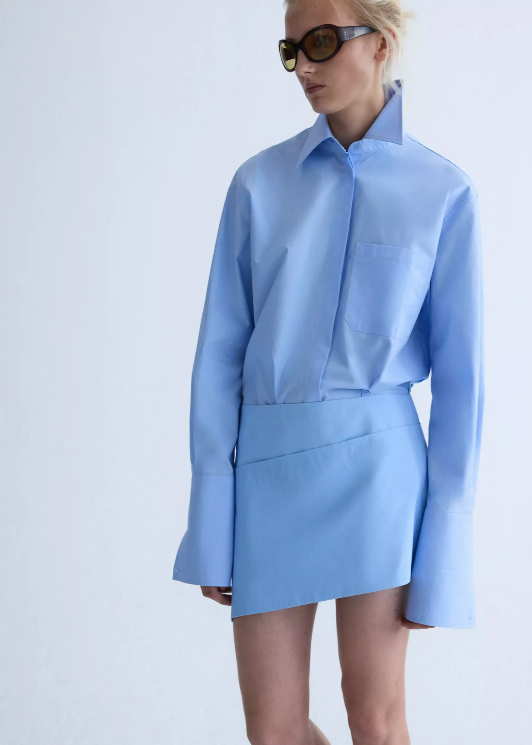 Straight Poplin Shirt - Women | Mango United Kingdom
