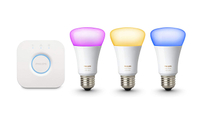 Philips Hue White and Colour Ambiance Wireless Lighting E27 Starter Kit | was £119 | now £69.99 at Amazon