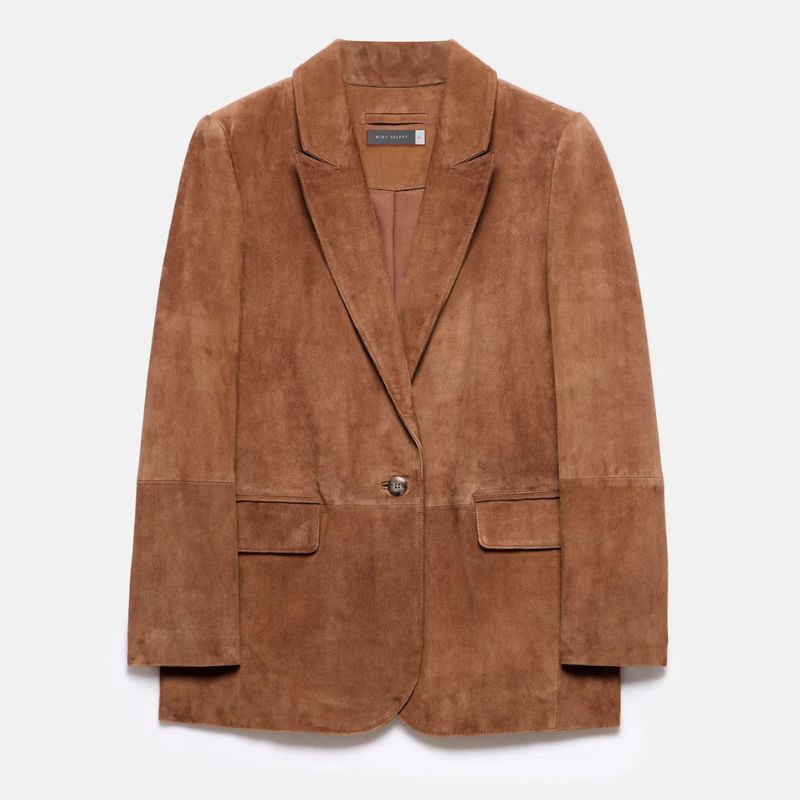 Image of suede blazer