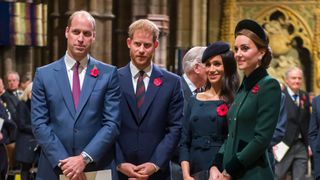 The Prince and Princess of Wales and the Duke and Duchess of Sussex attend a service at Westminster Abbey