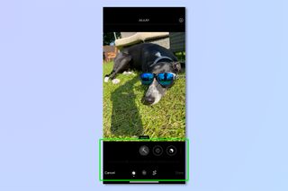 A screenshot showing how to edit photos on iPhone