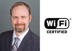 Wi-Fi Alliance CEO Kevin Robinson and certification seal