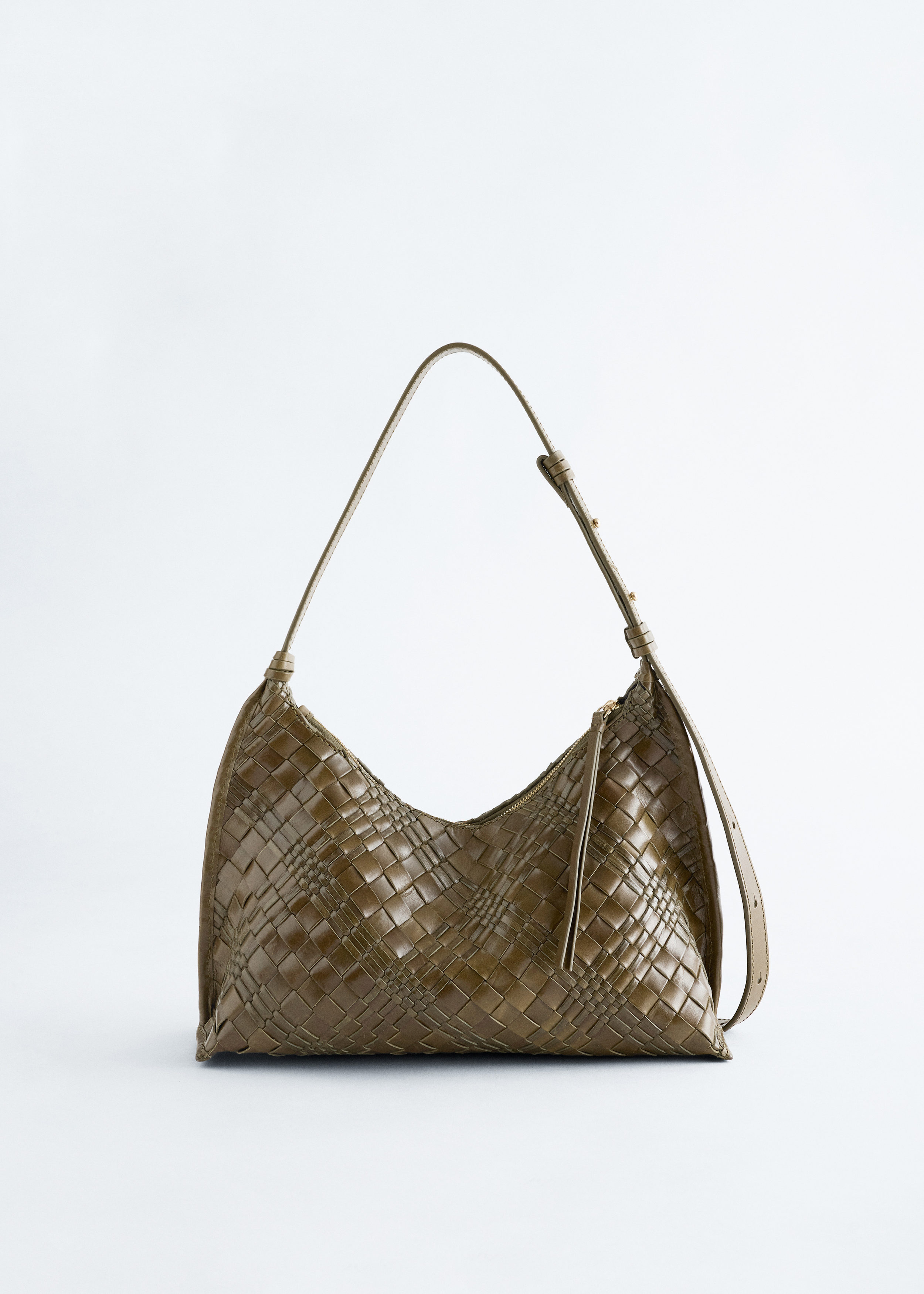 Interwoven Leather Crossbody Bag