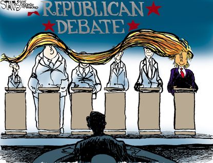 Political cartoon U.S. Trump GOP Debate
