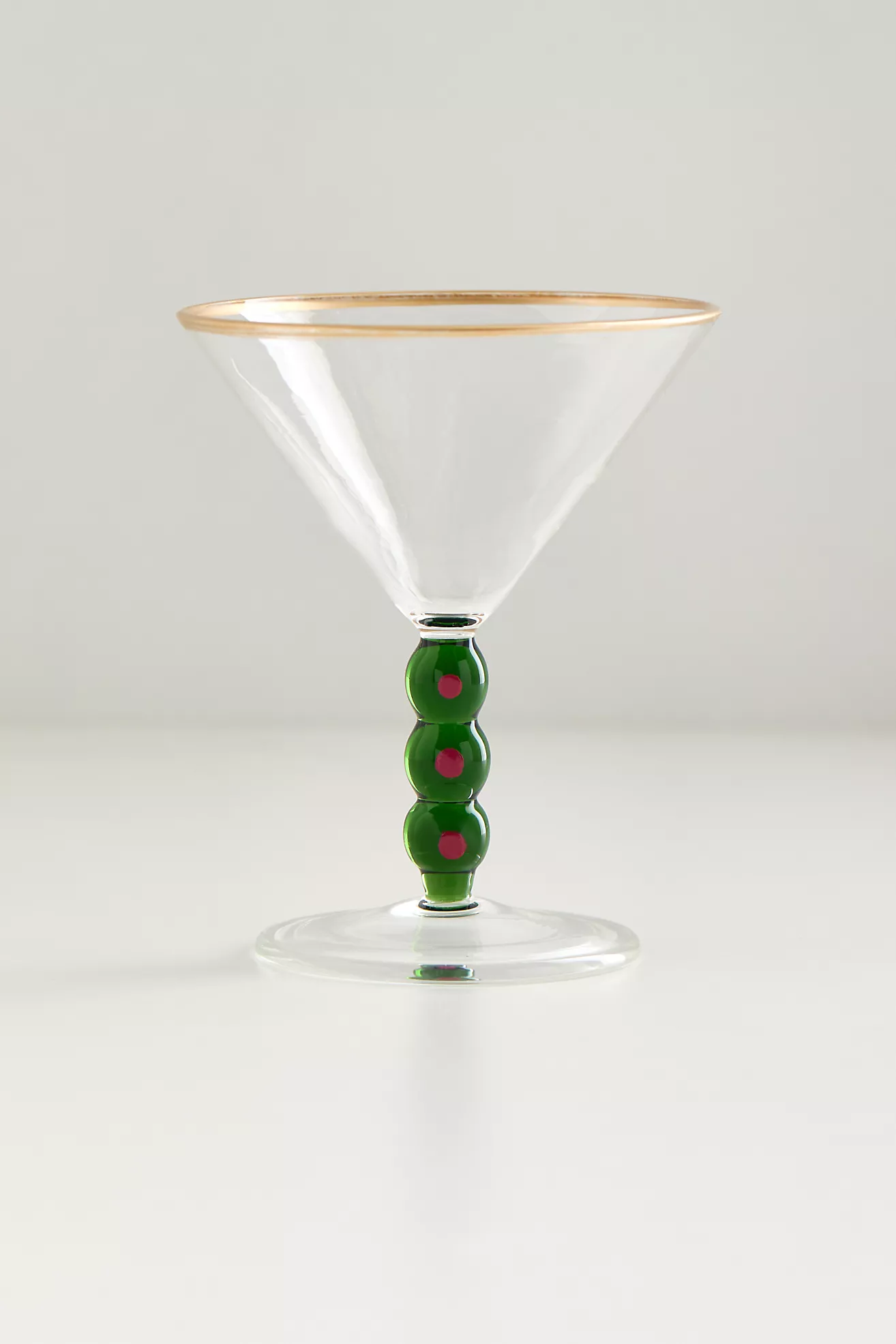 Stacked Icon Stem Martini Glass