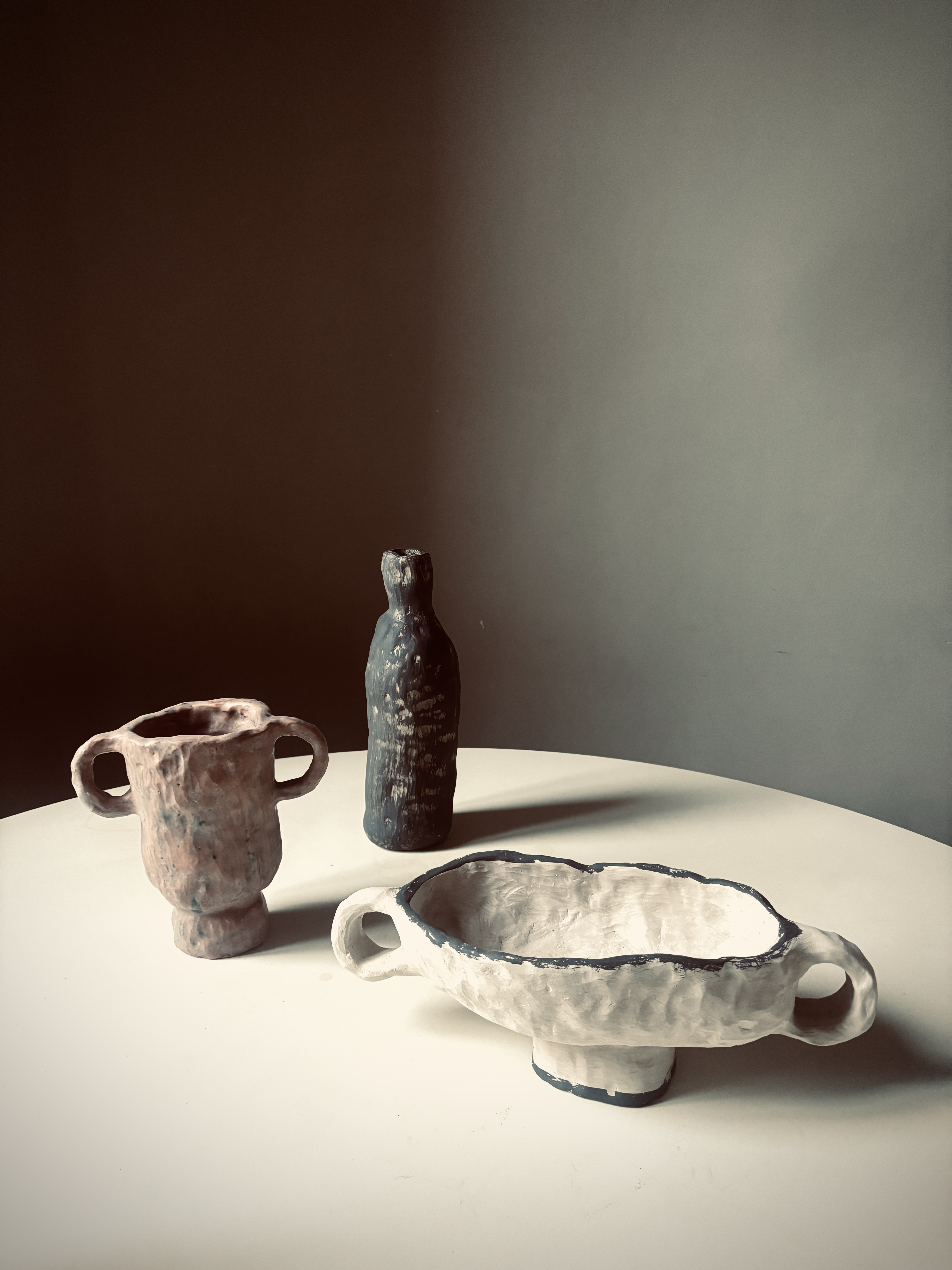 Arianna Lelli Mami ceramic sculptures on view at Oxilia Gallery in Milan