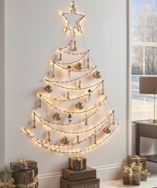 Light string Christmas tree