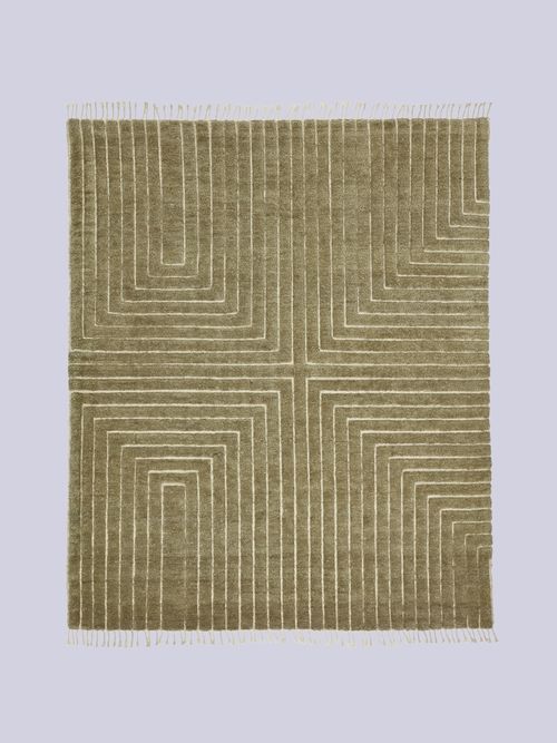 Herringbone Pure Jute Rug, Natural