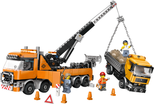 Heavy-Duty Recovery Tow Truck With Crane