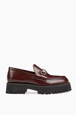 Sylke Leather Creeper-Style Loafers