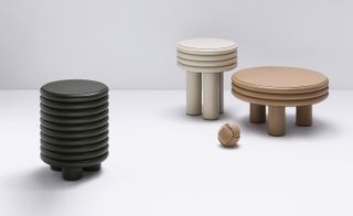 Coffee tables in shades of brown
