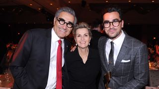 Dan Levy with his father Eugene Levy