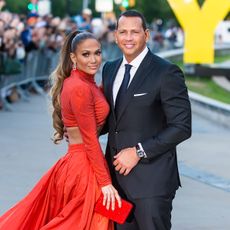 new york, ny june 03 actress jennifer lopez and alex rodriguez are seen arriving to the 2019 cfda fashion awards on june 3, 2019 in new york city photo by gilbert carrasquillogc images