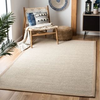 Kiki Jute/Sisal Marble/Linen Area Rug