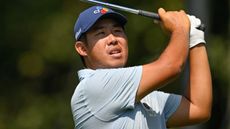 Byeong Hun An takes a shot at the Tour Championship