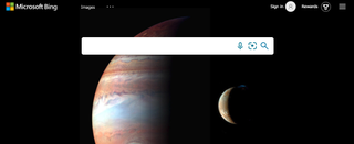 Microsoft Bing homepage