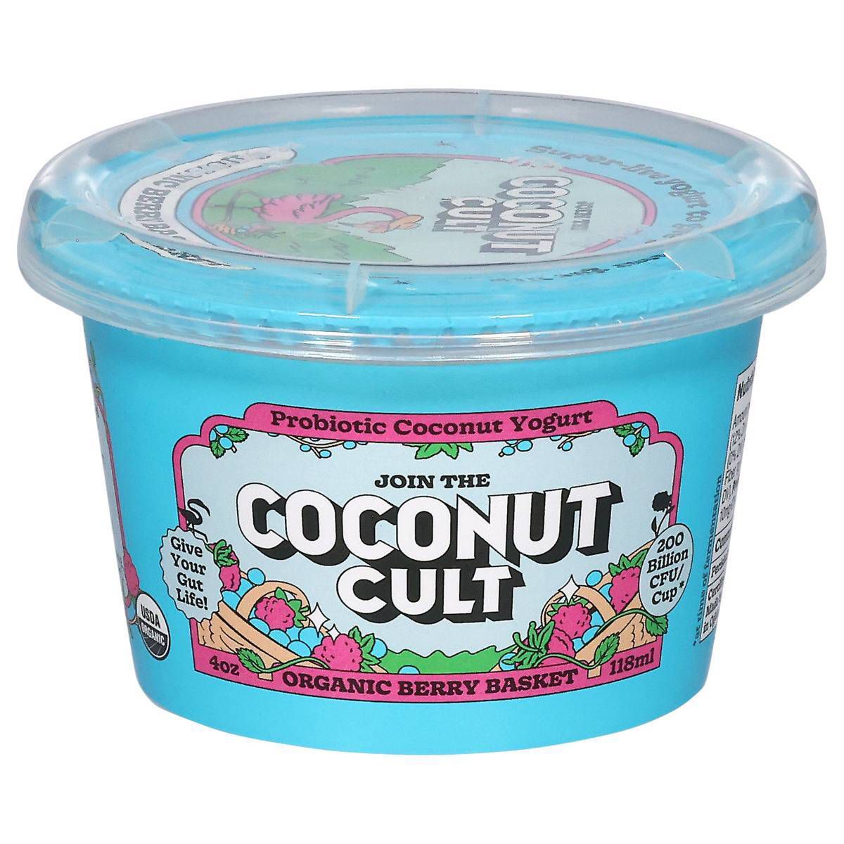 The Coconut Cult Organic Berry Basket Coconut Yogurt - 4oz