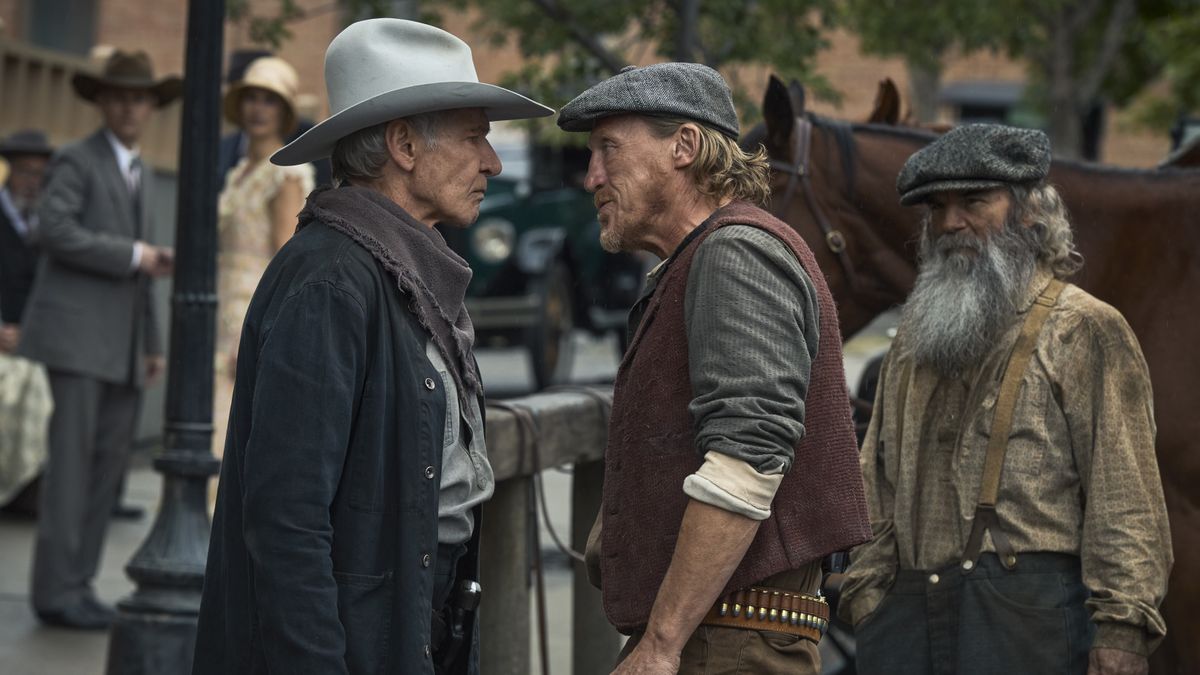 Harrison Ford and Jerome Flynn in 1923