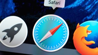 The Apple Safari logo on macOS