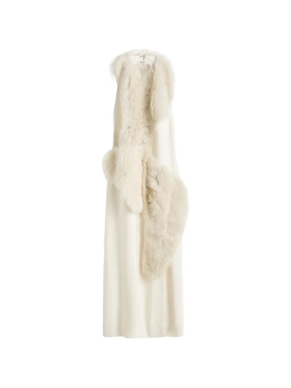 Toteme Shearling-Appliqu&eacute; Midi Dress | 40