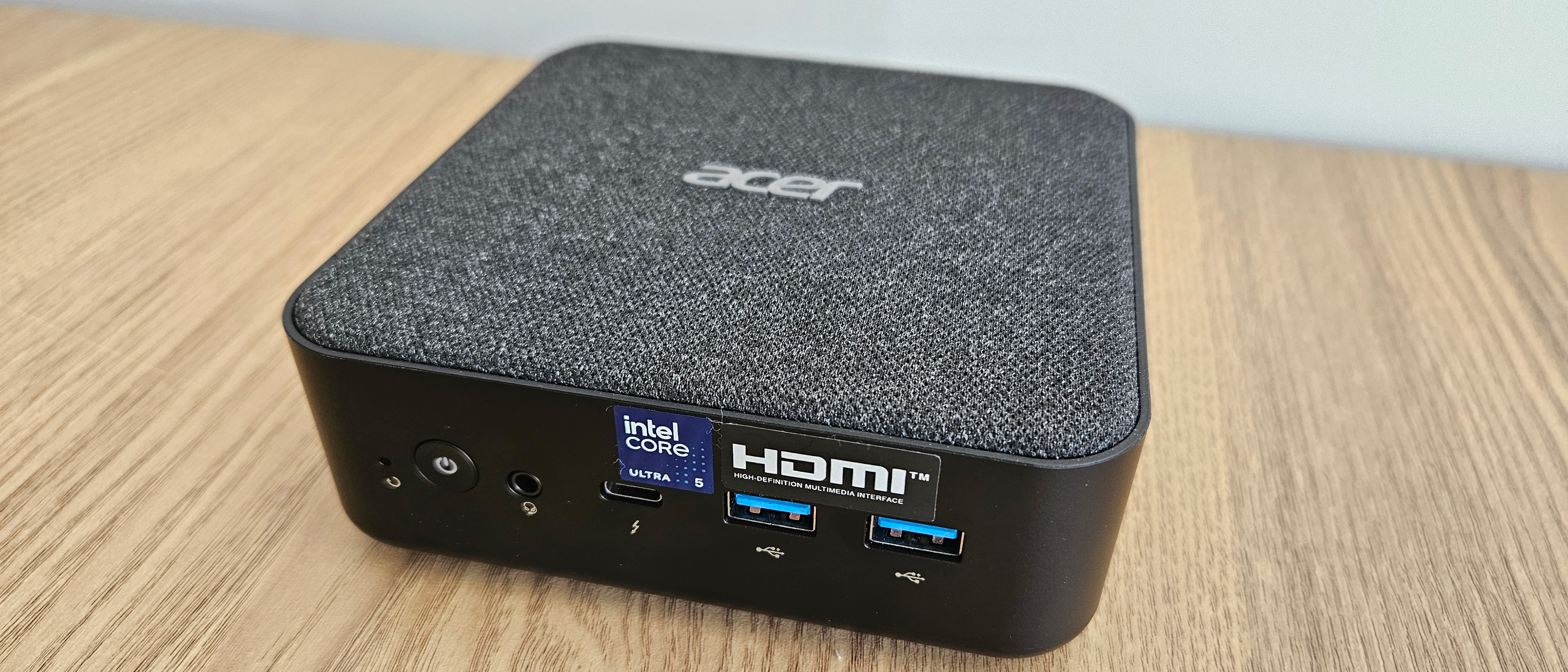 The Acer Revo RB-102 on a desk 