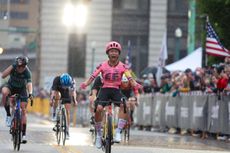 Coryn Labecki (EF Education-Cannondale) snatches the victory in the elite women's criterium