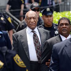 Bill Cosby outside court