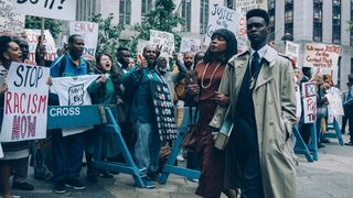 Netflixin When They See Us -minisarjan päähenkilöt kadulla