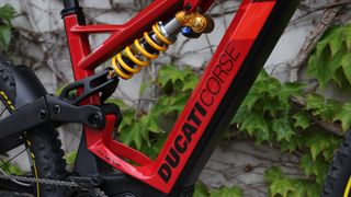 Rear shock details of the Ducati Powerstage RR Limited Edition