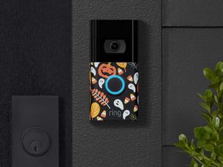 Ring Video Doorbell With Halloween Faceplate