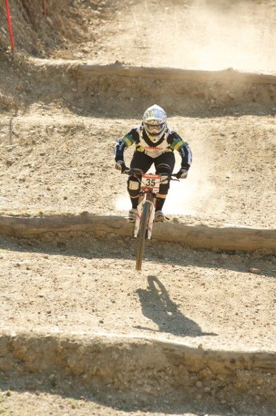 Despite riding without a sponsor, Caroline Buchanan claimed a victory.
