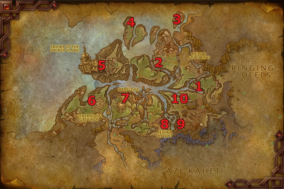 Howling Ridge Wow WoW Skyriding Glyph locations | PC Gamer